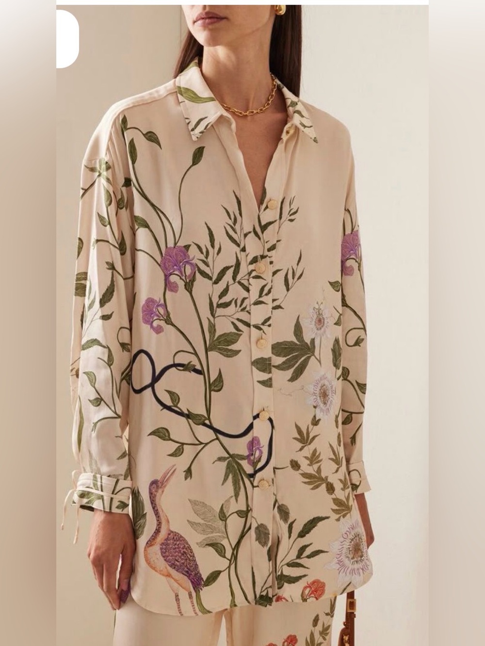 Cecilia Paraiso Printed Shirt by Agua by Agua Bendita Like new M